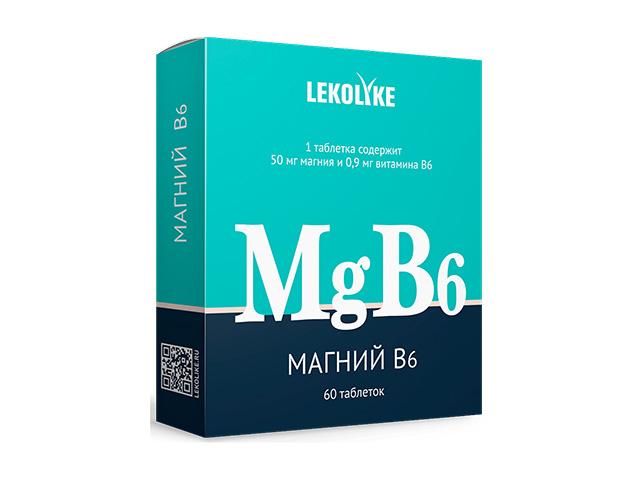 lekolike магний в6 n60 табл по 600мг