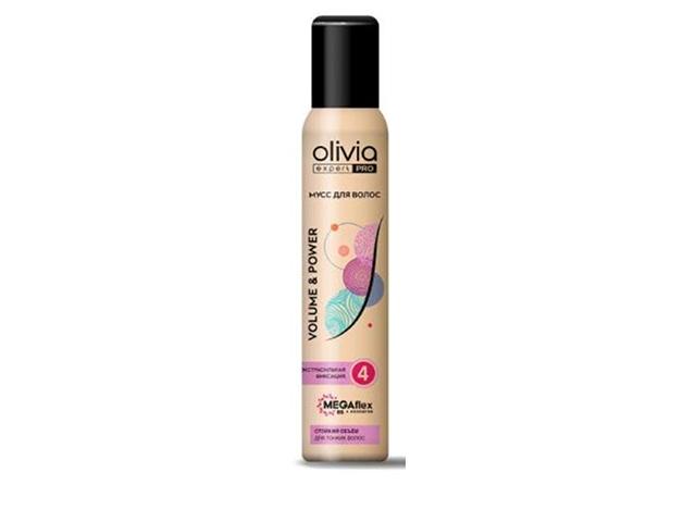 olivia expert pro volume&power мусс д/волос сверхсильн фикс 150мл