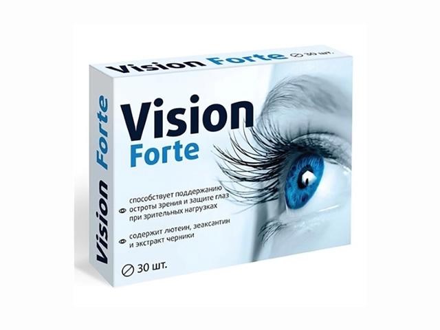 vision forte комплекс с лютеином зеаксантином и экстрактом черники n30 табл п/о