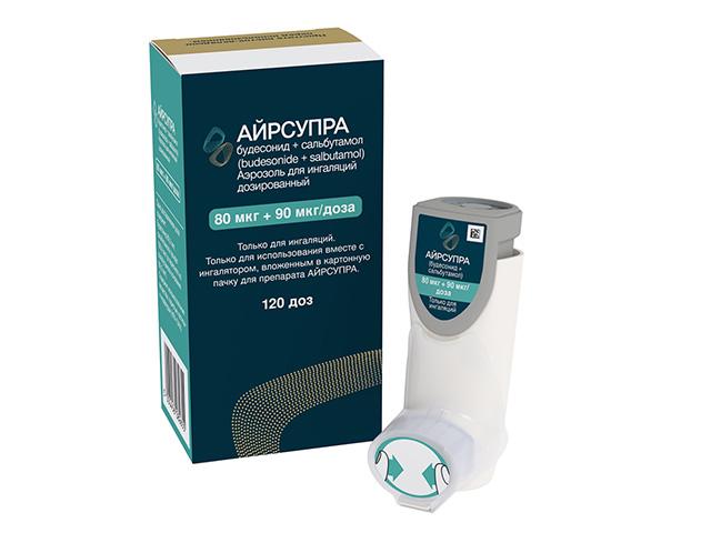 айрсупра аэр. д/инг. дозир. 80мкг+90мкг/доза ингалятор 120 доз №1