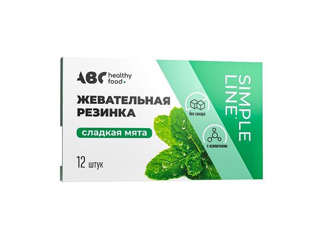 авс хэлси фуд жеват. резинка б/сах. сладкая мята 1,42г №12