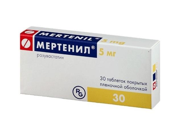 мертенил 5мг. №30 таб. п/п/о /гедеон рихтер/ 2518