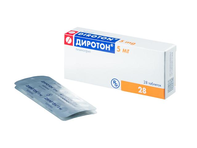 диротон 5мг. №28 таб. /гедеон рихтер/