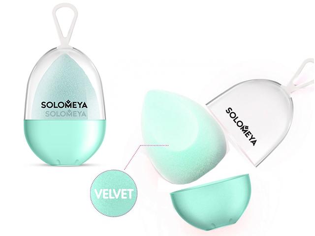 *solomeya спонж вельветовый косметический для макияжа тиффани. 06-946