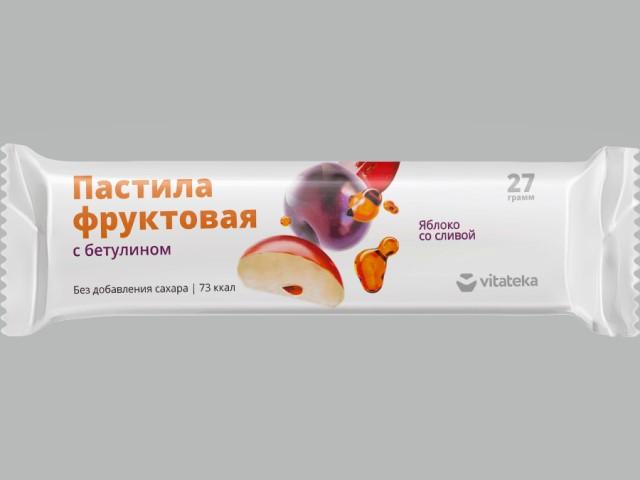 витатека пастила фруктовая яблоко+слива  27г.