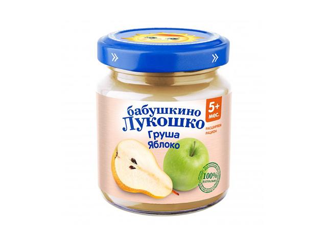 б.лукошко пюре 100г. груша+яблоко