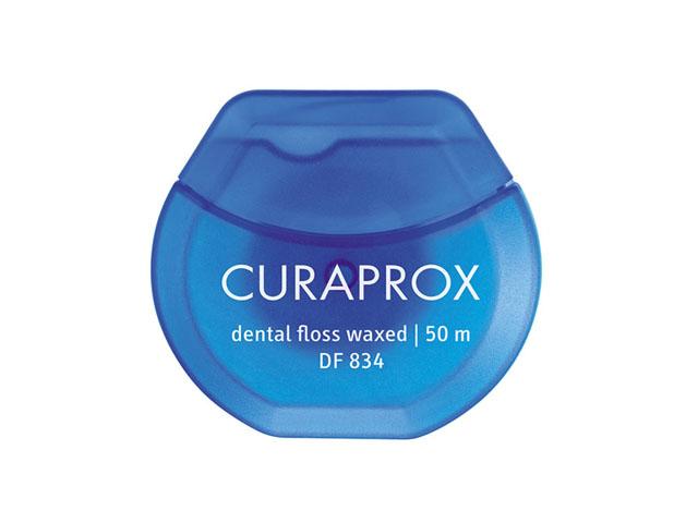 curaprox нить межзубная мятная df834 50м.