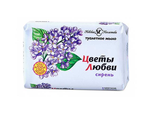 цветы любви мыло сирень 90г. /невская косметика/