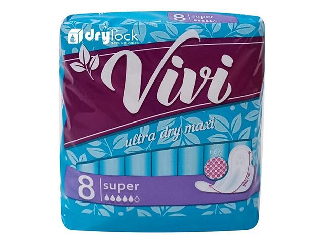 vivi прокладки жен. ultra maxi dry super №8