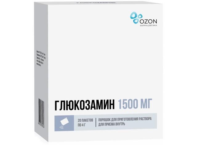глюкозамин 1,5г. №20 пор. д/р-ра