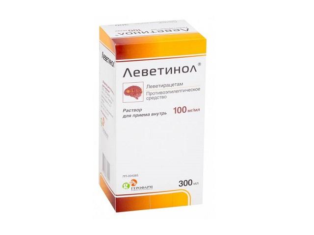леветинол 100мг./мл. 300мл. р-р д/приема внутрь фл. 0950