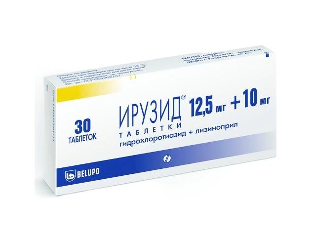 ирузид 10+12,5мг. №30 таб. 0440