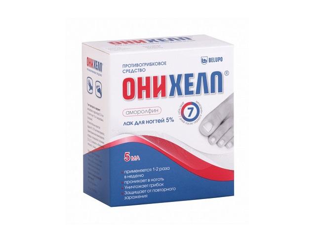 онихелп 5% 5мл. лак д/ногтей