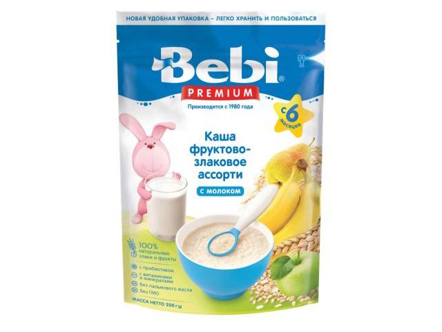 беби каша 250г. премиум фрукт.-злаковое ассорти 6+мес. мол.