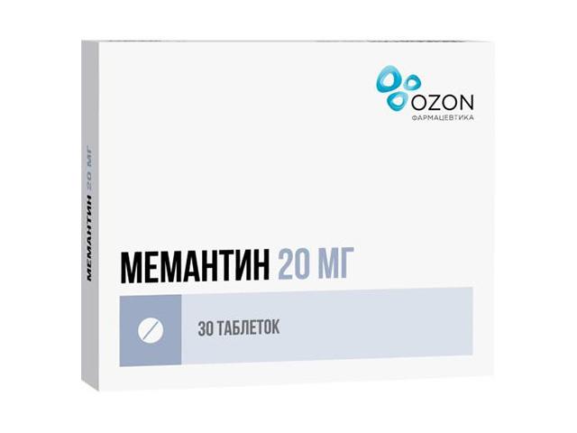 мемантин 20мг. №30 таб. п/п/о /атолл/озон/ 9860