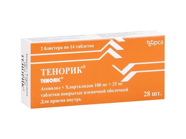 тенорик 100мг.+25мг. №28 таб. 0705