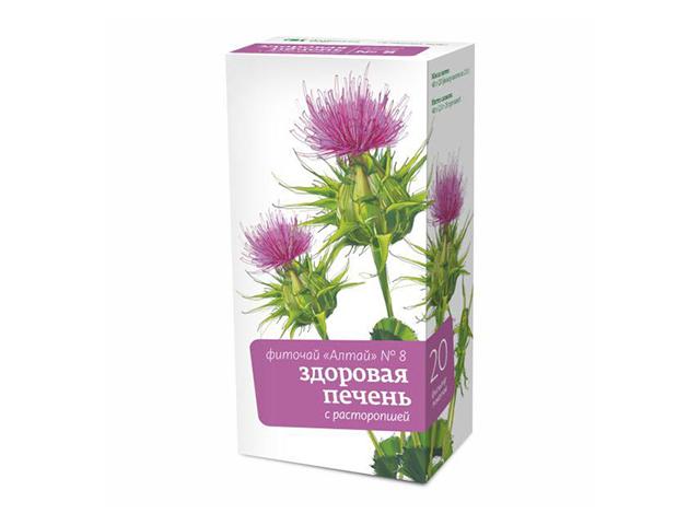 алтай фиточай №8 здоровая печень растороп. 2г. №20 пак.
