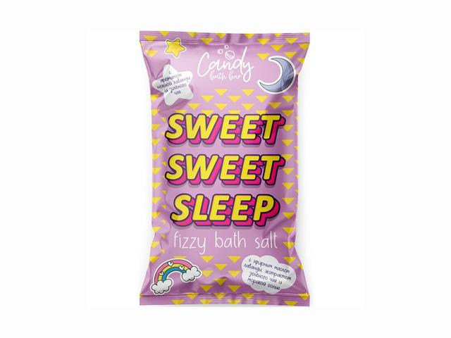 *лк шипучая соль для ванн "candy bath bar" swett swett sleep 100г. 12034