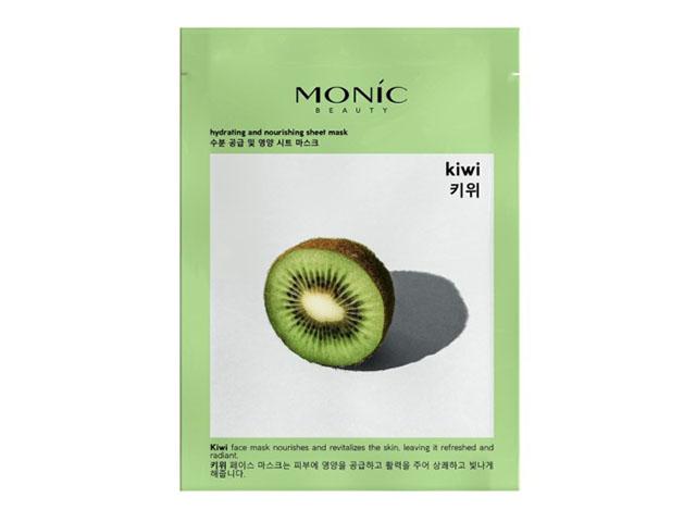 monic beauty тканевая маска для лица киви, 24мл
