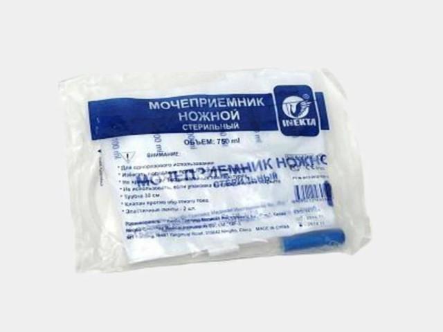 инекта мочеприемник  ножной стерильный 0,75л. [inekta]