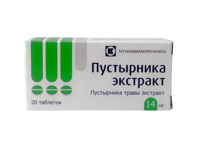 пустырника экстракт 14мг. №20 таб. 9029