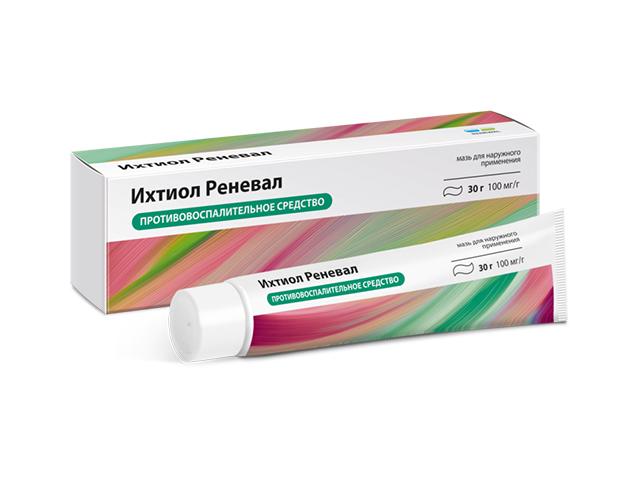 ихтиол реневал 0,1/г 30,0 туба мазь д/наруж прим