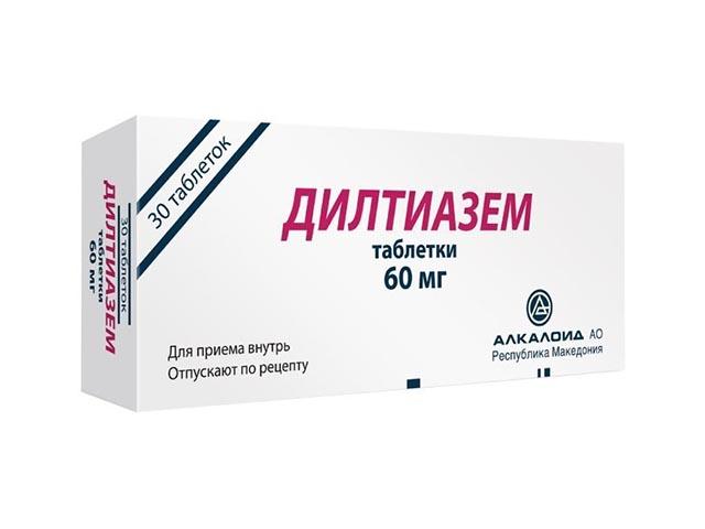 дилтиазем 60мг. №30 таб. 1489