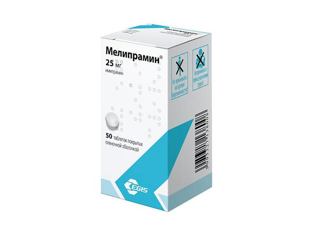 мелипрамин 25мг. №50 таб. п/п/о