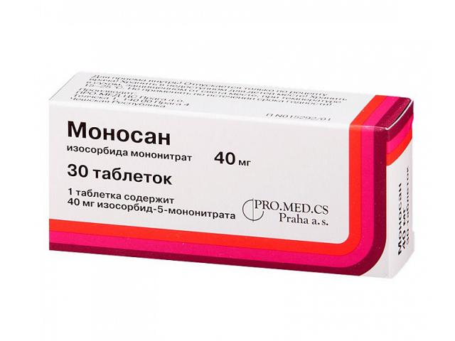 моносан 40мг. №30 таб.