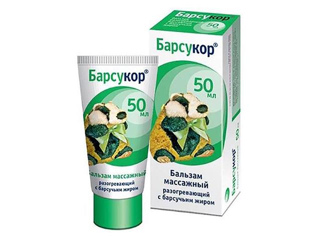 барсукор бальзам разогрев. массажный д/взр. 50мл.