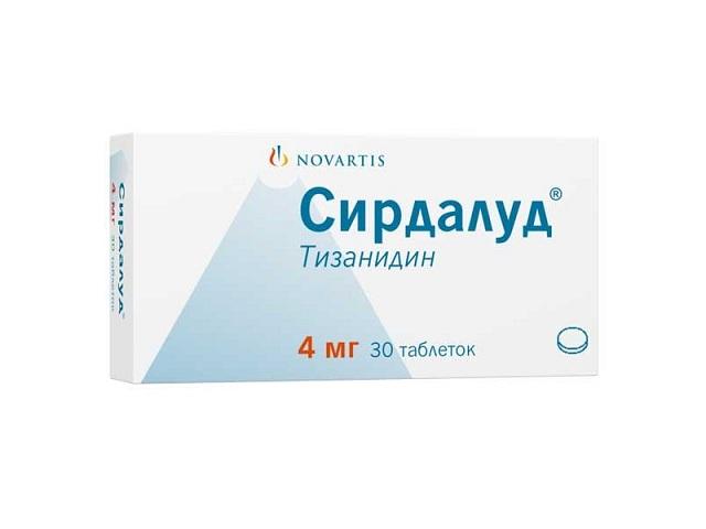 сирдалуд 4мг. №30 таб. 0623