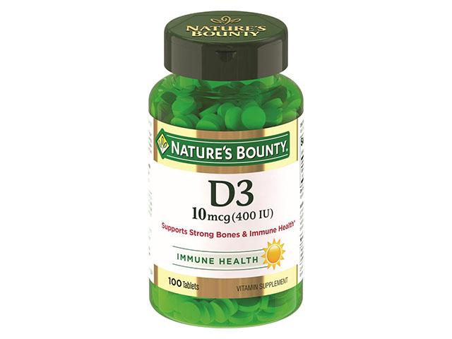 нейчес баунти вит.d3 400ме №100 таб. [nature's bounty]