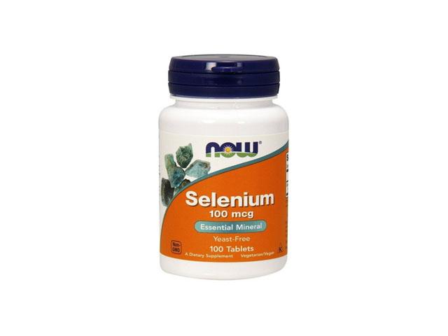 *now foods селен 100мкг. №100 табл. 1480 (29635)