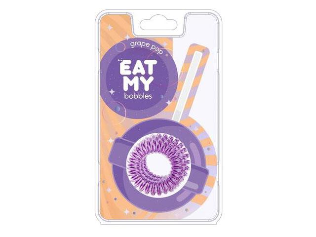 *eat my bobbles резинки для волос. виноградный леденец, 3шт. 4631143885078