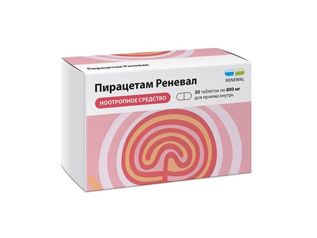 пирацетам реневал  800мг №30 таб п/о плен