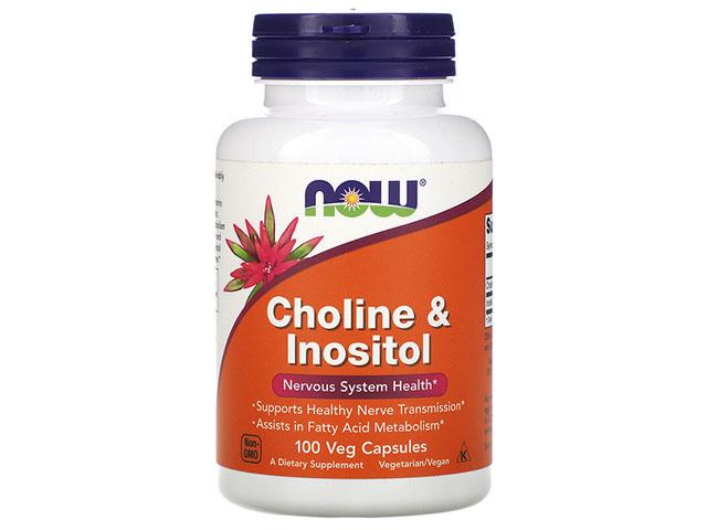 *now foods холин инозитол.500мг 1139 мг №100 капс. *0470