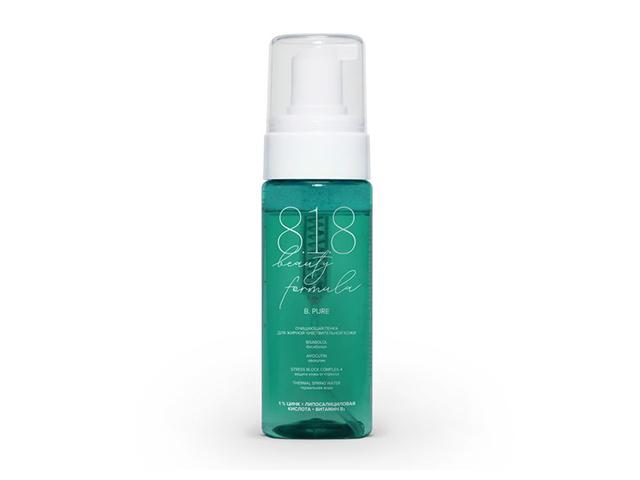 818 beauty formula estiqe очищающая пенка для жирной чувствительной кожи фл. 160 мл