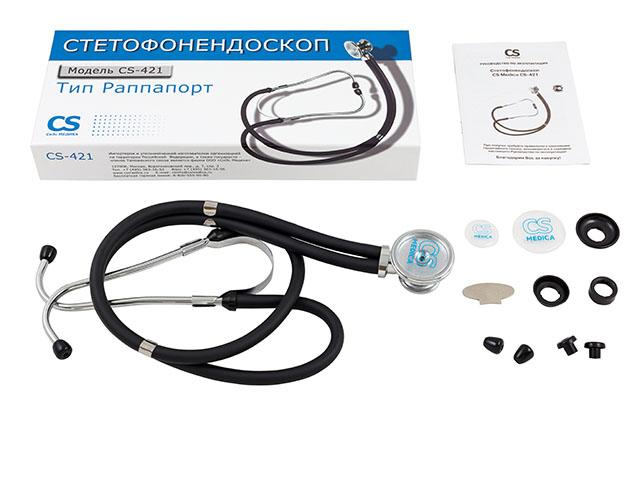 омрон стетофонендоскоп cs-421 раппапорта черный [omron]