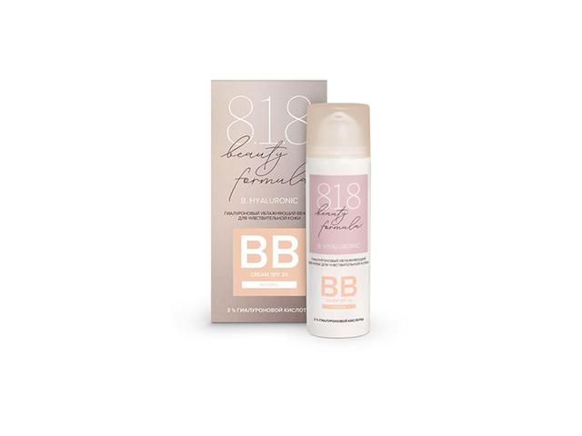 818 beauty formula estiqe вв-крем гиалуроновый увлажняющий д/чувствит. кожи фл 50 мл