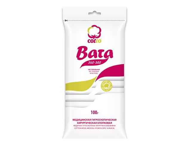 вата н/стер. хирург. 100г. зиг-заг /русвата/
