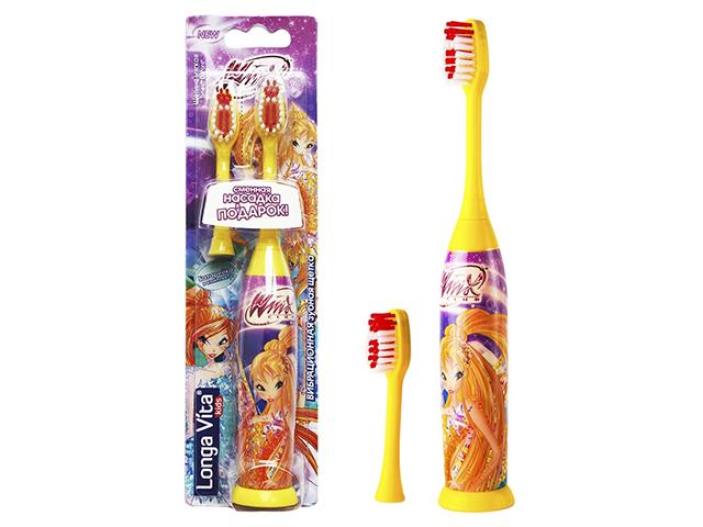 *лонга вита детская зуб. щетка kwx-1 winx вибрацин. от 3-х лет+ сменная насадка в комплекте 131955