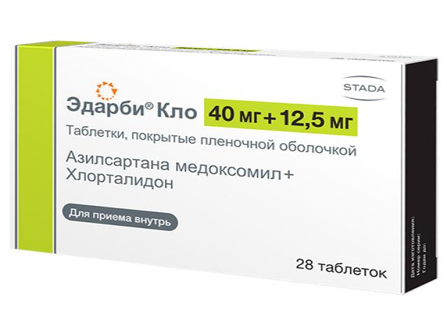 эдарби кло 40мг.+12,5мг. №28 таб. 1526