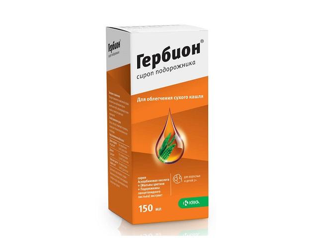 гербион сироп подорожника 150мл. /krka/ 5752