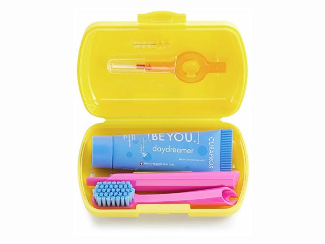 *curaprox be you н-р дорож.щетка cs5460+паста be you 10мл+ерши cps prime 07-09 с дер.409 защ.к желт