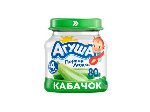 агуша пюре 80г. кабачок 4+мес.