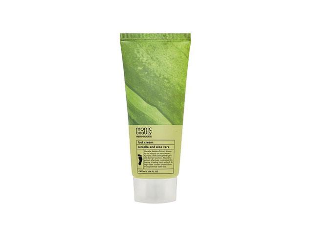 monic beauty skin code центелла и алоэ вера крем д/ног, 100мл