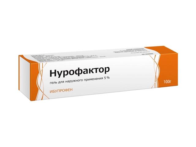 нурофактор гель д/наруж. прим. 5% 100г.