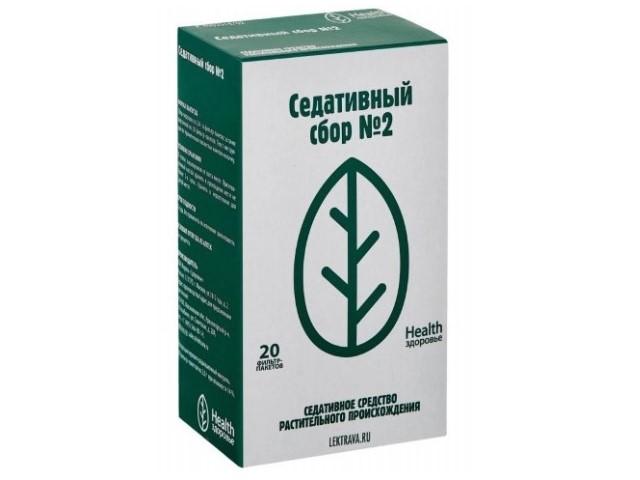сбор седативный №2 2г. №20 пак. /здоровье/