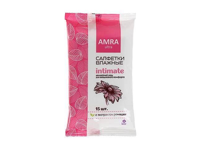 амра салфетки влажн. д/интим.гигиены №15 [amra]