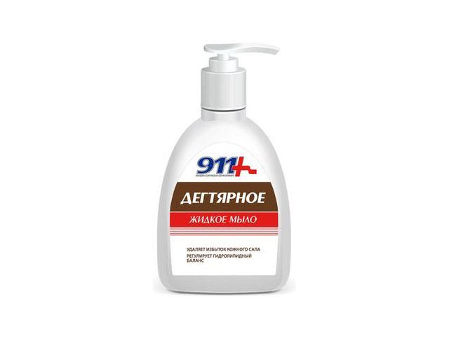 911-мыло жидкое а/бакт. дегтярное 250мл.